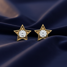 Load image into Gallery viewer, Diamond Star Stud Earrings for Women
