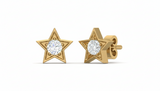 Diamond Star Stud Earrings for Women