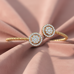 Open Bead Diamond Cluster Opulence
