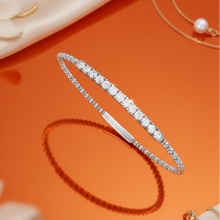 Load image into Gallery viewer, Beaded with Channel-Set Diamond Bar