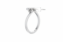 Botanical Diamond Four-Leaf Clover Lucky Fortune Feminine Luxury Elegance