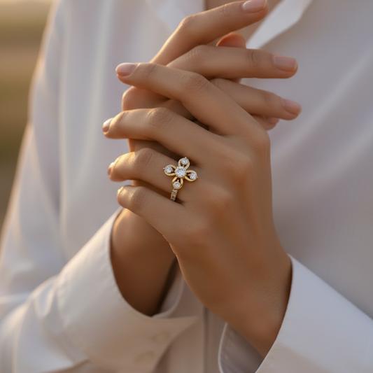 Four-Element Blossom Flower Diamond