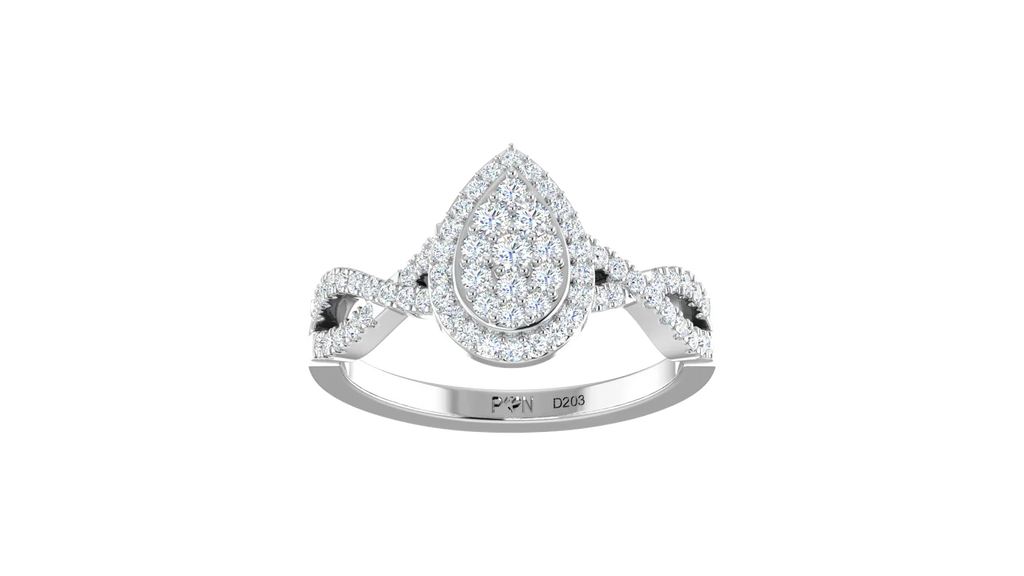Pear-Shaped Diamond Infinity