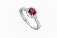 Load image into Gallery viewer, Ruby With Diamonds Appox One CTTW