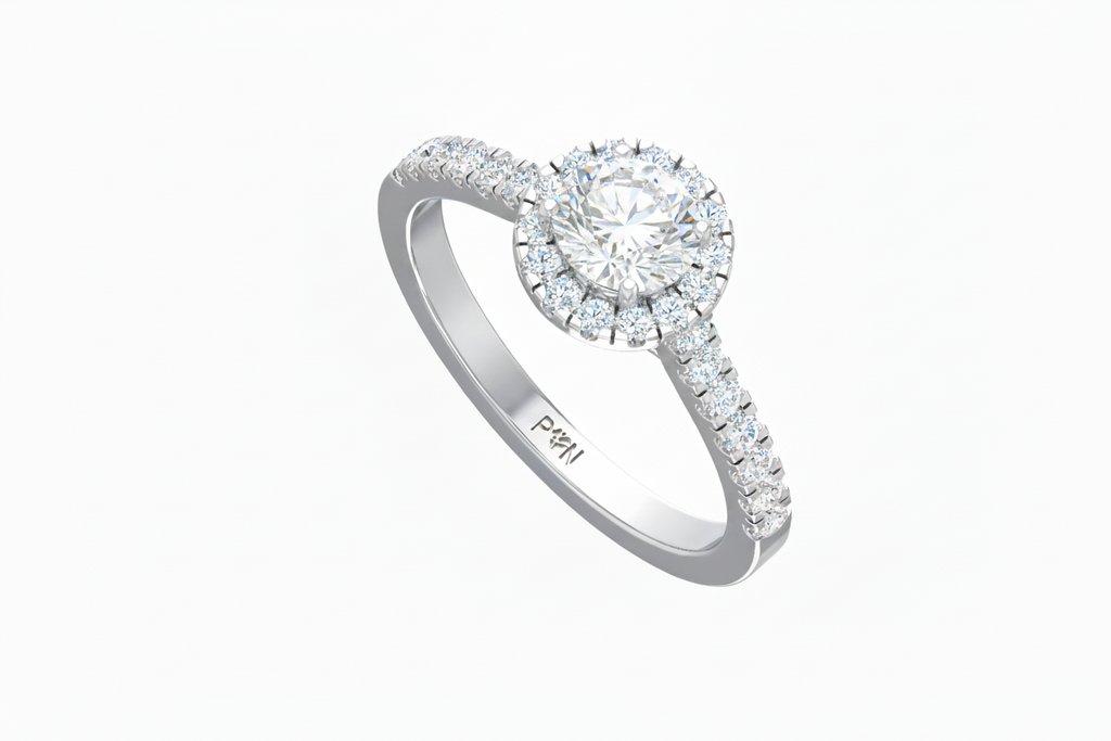 One Cart Halo Lab Grown Diamond