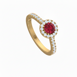 Ruby With Diamonds Appox One CTTW