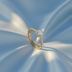 One ctw Halo Lab Grown Diamond