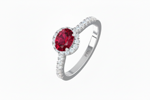 Load image into Gallery viewer, Ruby With Diamonds Appox One CTTW