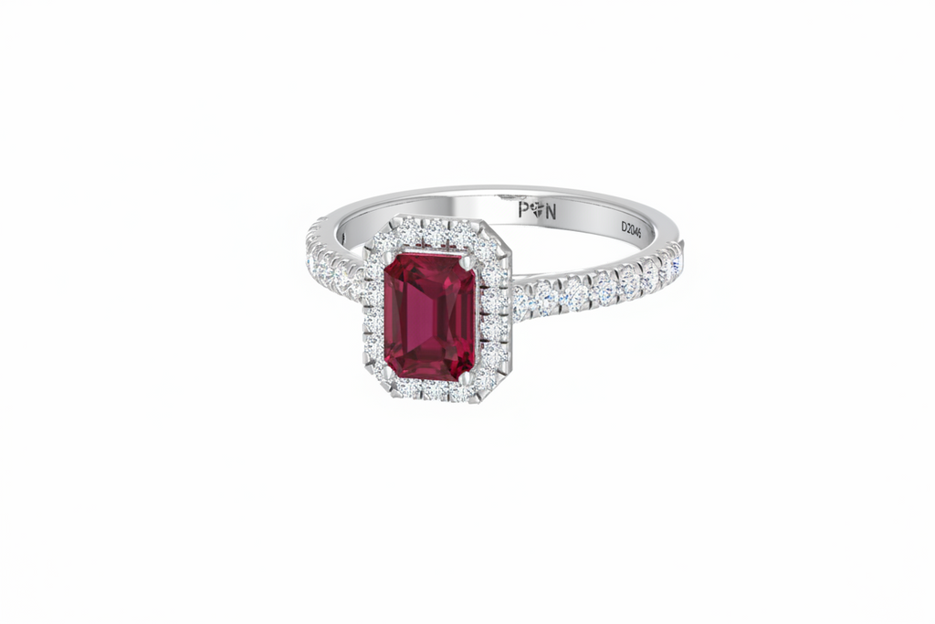 Emerald Cut Ruby