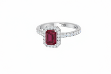 Load image into Gallery viewer, Emerald Cut Ruby