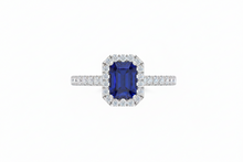 Load image into Gallery viewer, Emerald Cut Sapphire