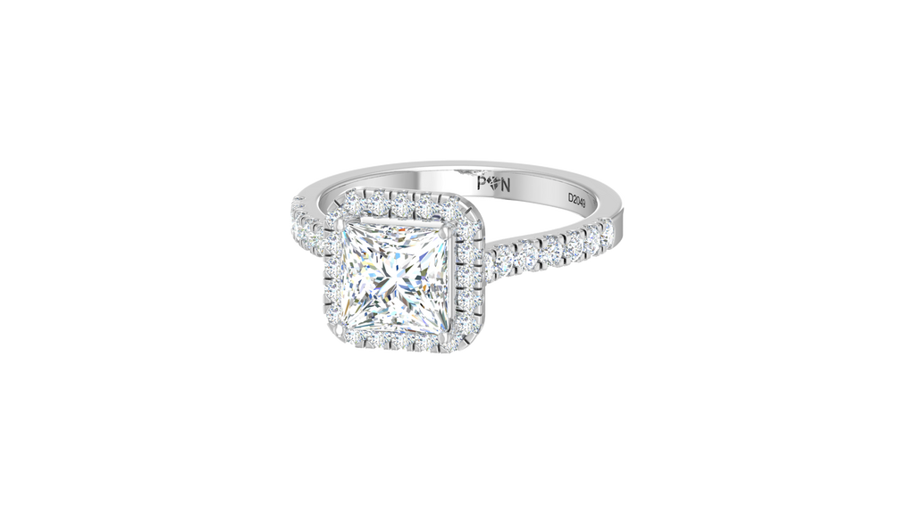 2.00 ctw Princess Center Lab Grown Diamond