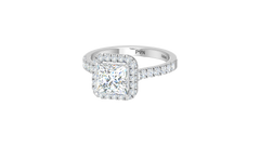 IGI cert. 2.00 ctw Princess Center Lab Grown Diamond