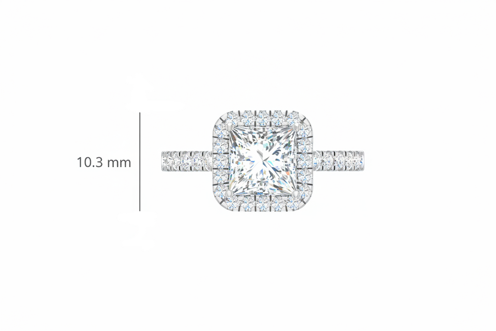 2.00 ctw Princess Center Lab Grown Diamond