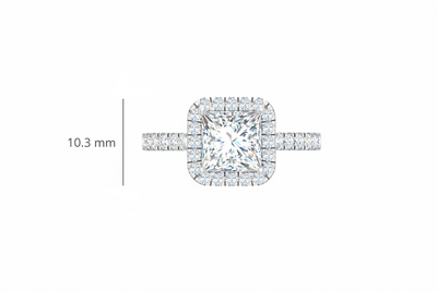 2.00 ctw Princess Center Lab Grown Diamond