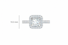 IGI cert. 2.00 ctw Princess Center Lab Grown Diamond