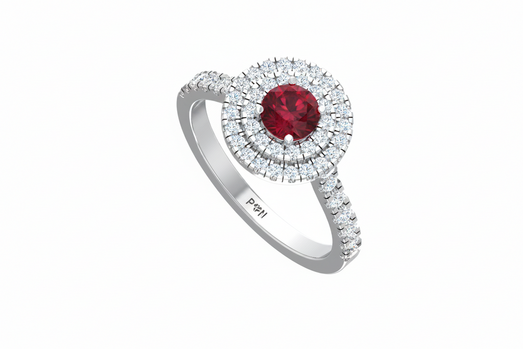 Round Cut Ruby
