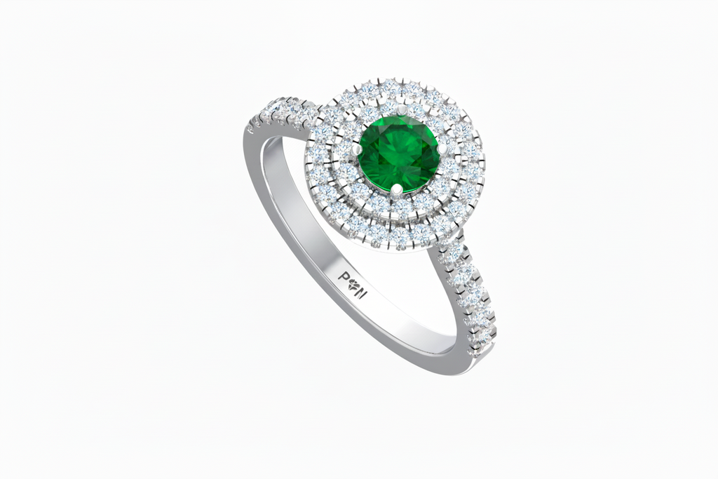 Round Cut Emerald