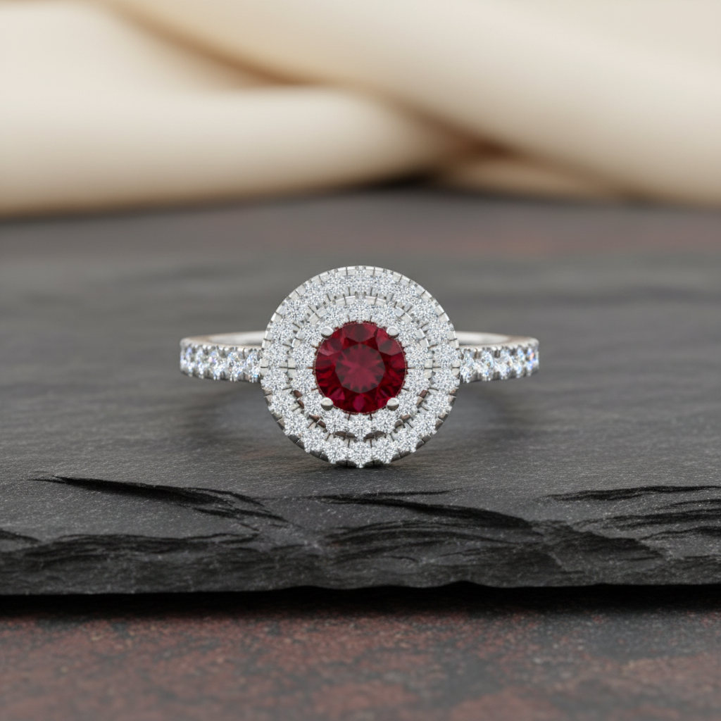 Round Cut Ruby