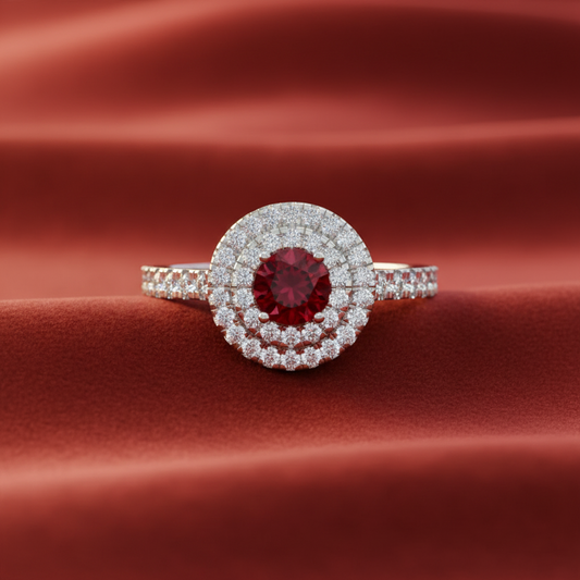 Round Cut Ruby
