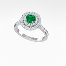 Load image into Gallery viewer, Round Cut Emerald