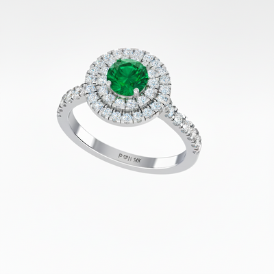 Round Cut Emerald