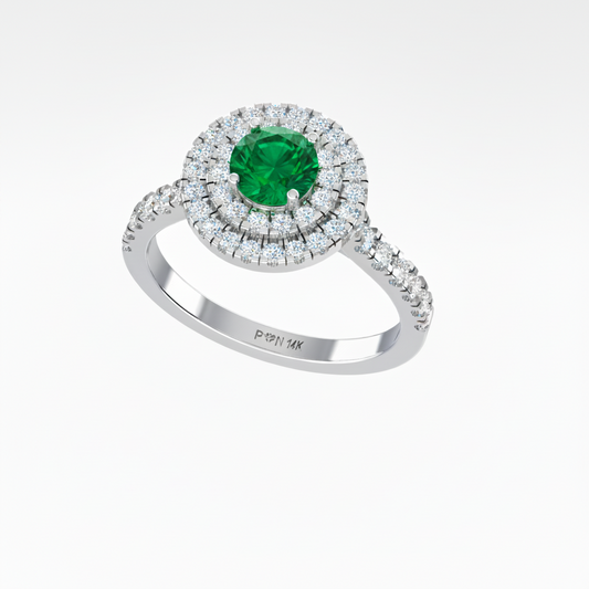 Round Cut Emerald