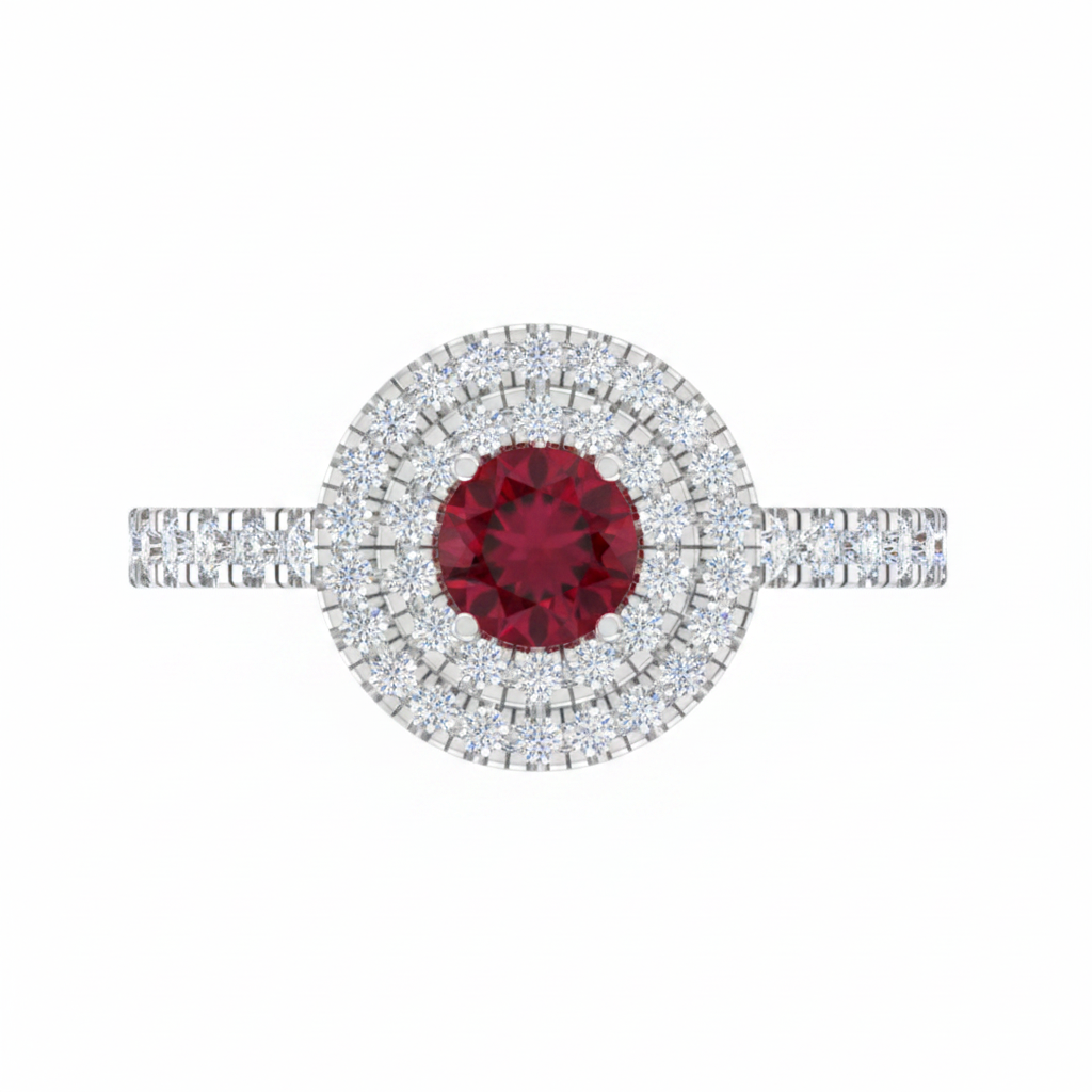 Round Cut Ruby