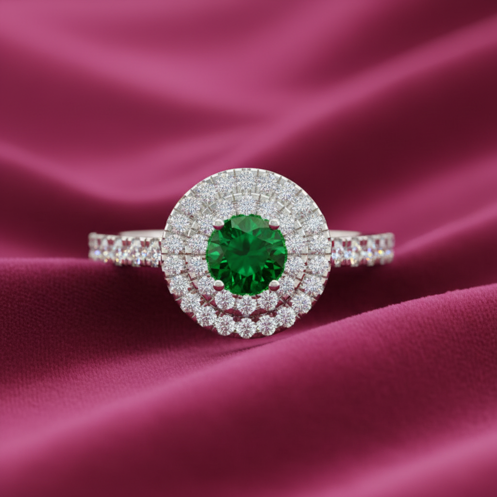 Round Cut Emerald