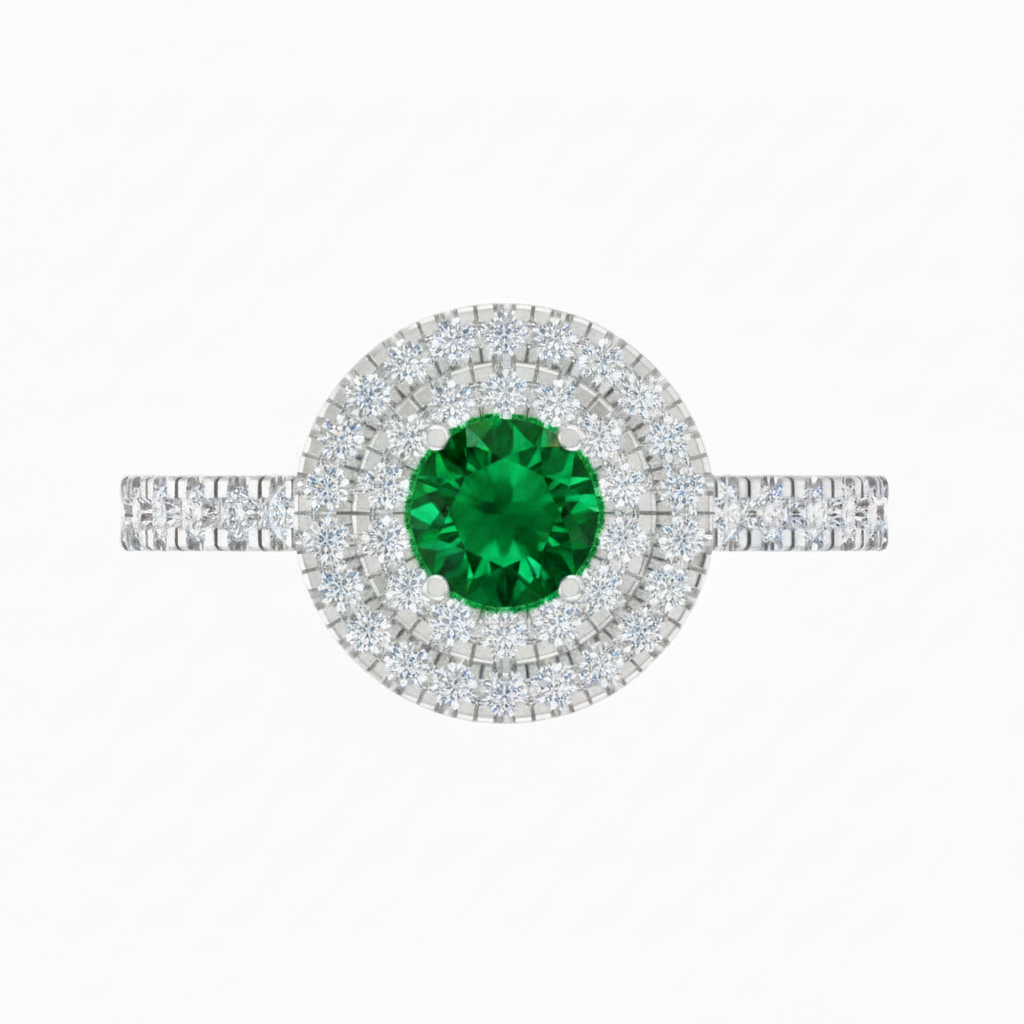 Round Cut Emerald