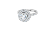 Load image into Gallery viewer, 1.50 ctw Double Halo Lab Grown