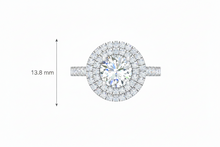 Load image into Gallery viewer, 1.50 ctw Double Halo Lab Grown