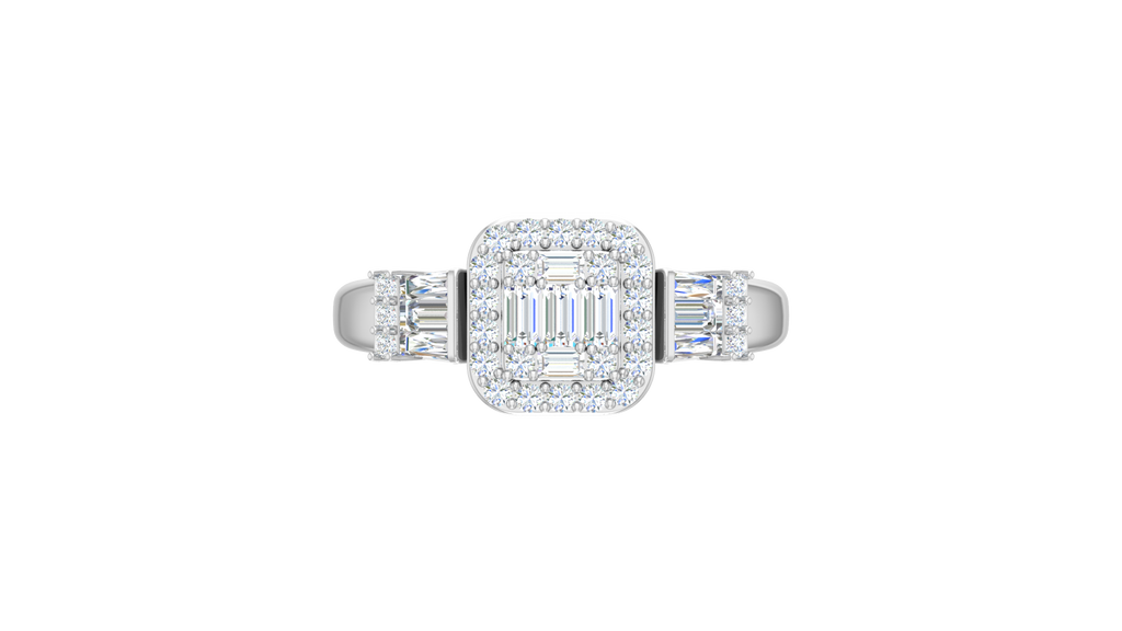 Luxe Triple-Section Mosaic Halo