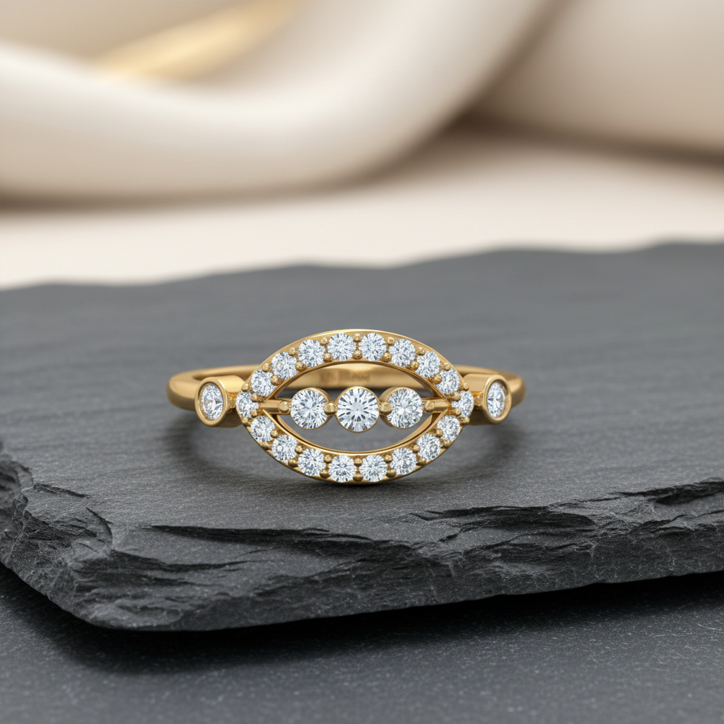 Artisan Trio-Stone Halo
