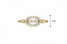 Load image into Gallery viewer, Artisan Trio-Stone Halo