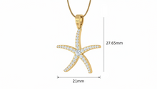 Load image into Gallery viewer, Starfish Elongated Link Diamond