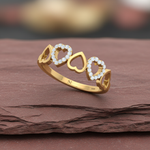 Load image into Gallery viewer, Romantic Diamond Cascading Hearts Flowing Feminine Eternal Love Elegance