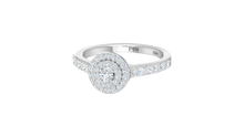 Load image into Gallery viewer, Double-Halo With Central Diamond