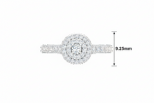 Load image into Gallery viewer, Double-Halo With Central Diamond