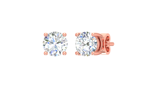 Four Prong Round Solitaire Diamond
