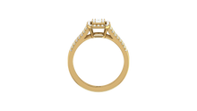 Load image into Gallery viewer, Art Deco Inspired Rectangular Halo
