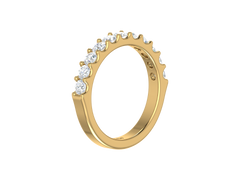 Scalloped-Prong Half-Eternity