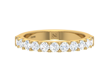 Load image into Gallery viewer, Scalloped-Prong Half-Eternity