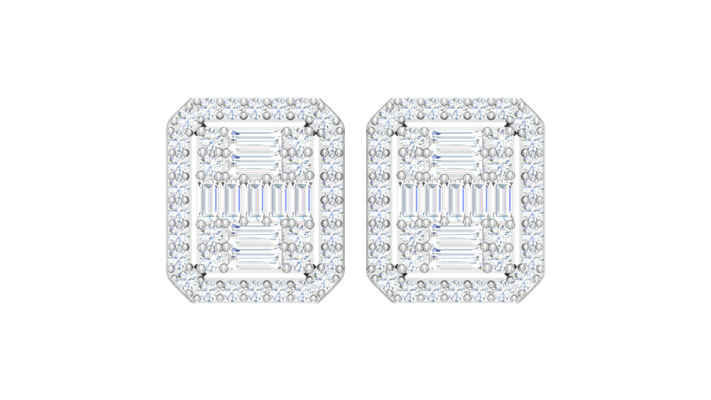 Emerald Cut Baguette Cluster