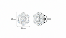 Load image into Gallery viewer, Diamond Cluster Flower