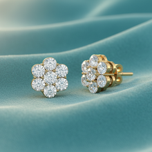 Load image into Gallery viewer, Diamond Cluster Flower