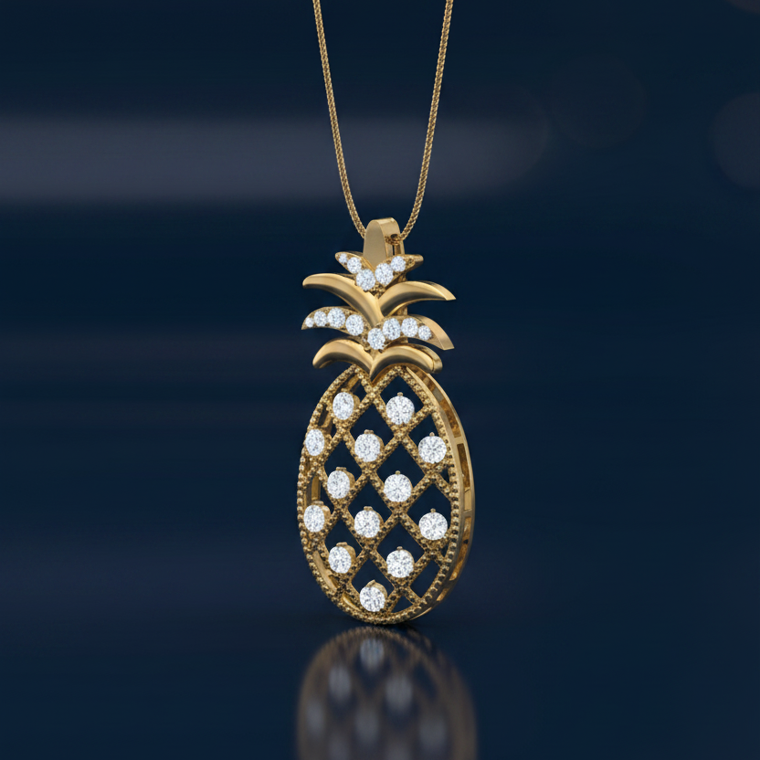 Tropical Fruit Pineapple Inspired Diamond