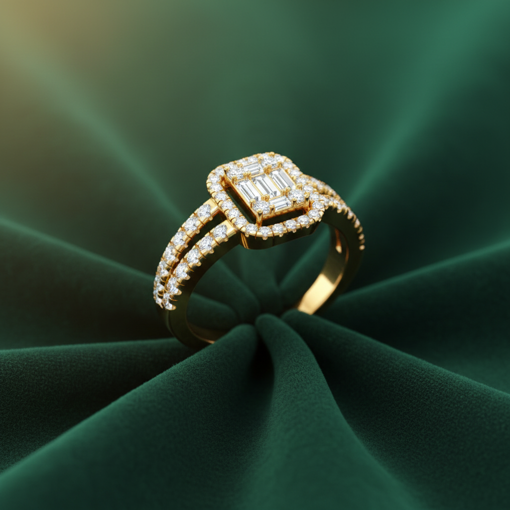 Dual-Row Diamond-Cut