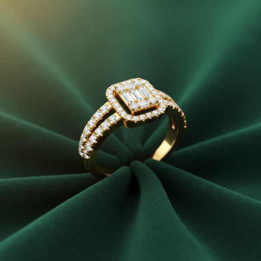 Dual-Row Diamond-Cut