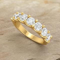 Classic Seven-Stone Shared Prong